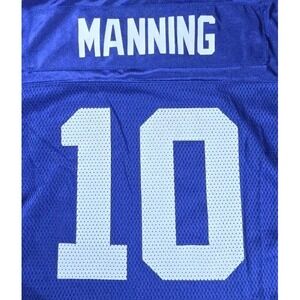Eli Manning #10 New York Giants Jersey Youth L 14-16 Reebok NFL On Field